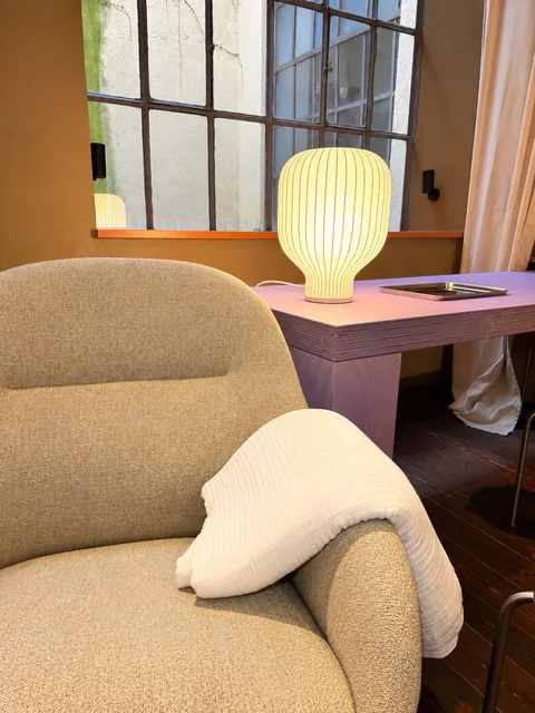 An armchair by the window